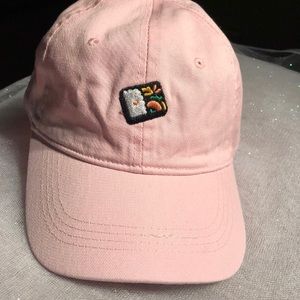 New pink sushi dad hat